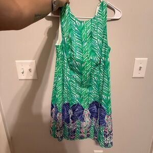Lilly Pulitzer elephant pattern Sleeveless Shift Dress